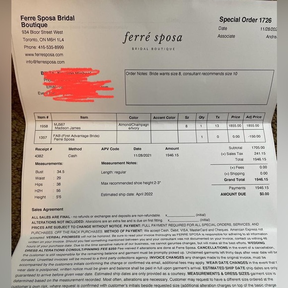 Brand New Wedding Dress Madison James MJ567 - Picture 7 of 15